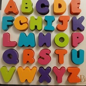 Alphabet Puzzle Board - Multicolor